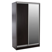 Плъзгащ гардероб Adler меламин 120x60x220 см. двукрилен венге с огледало