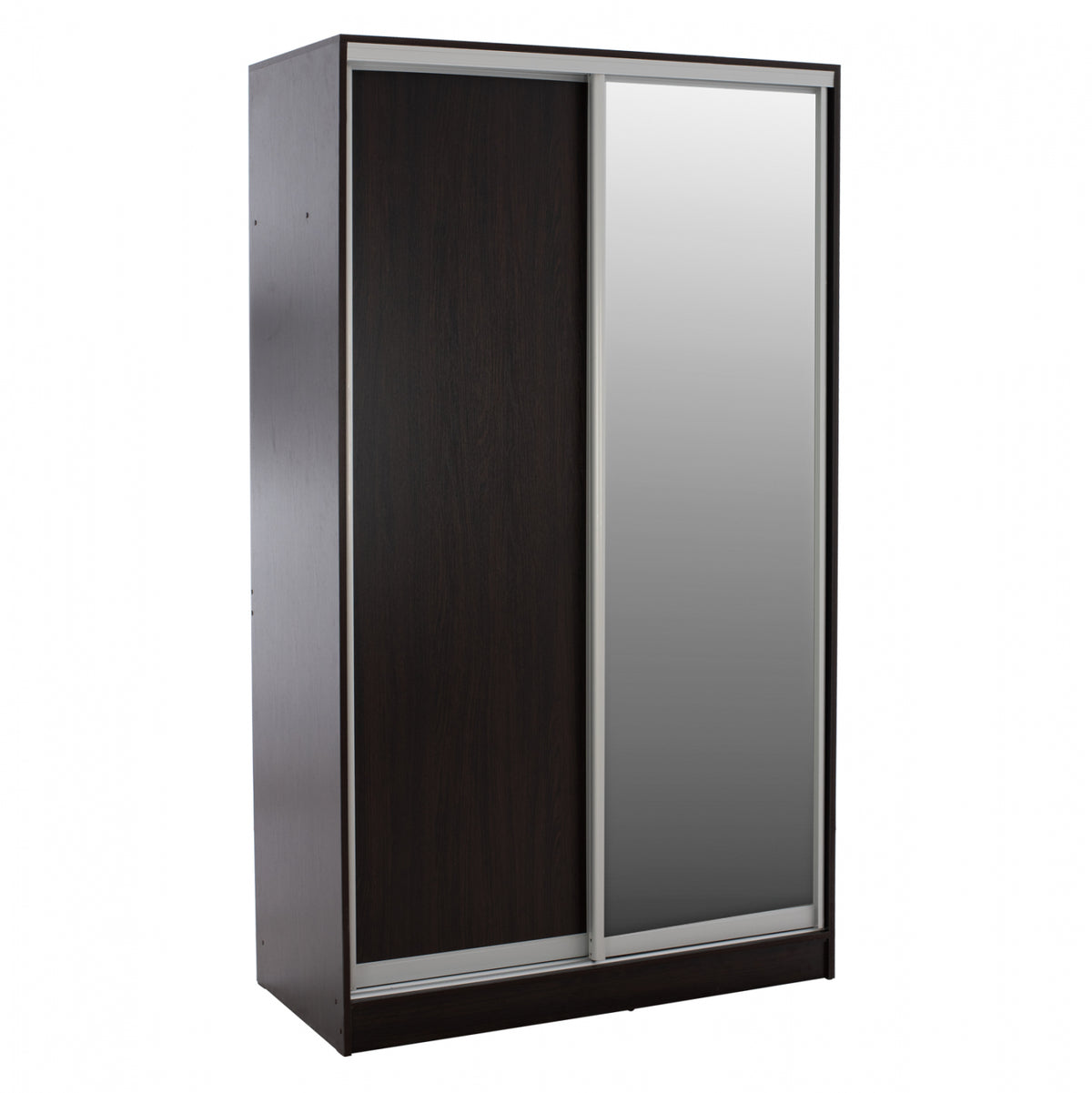 Плъзгащ гардероб Adler меламин 120x60x220 см. двукрилен венге с огледало