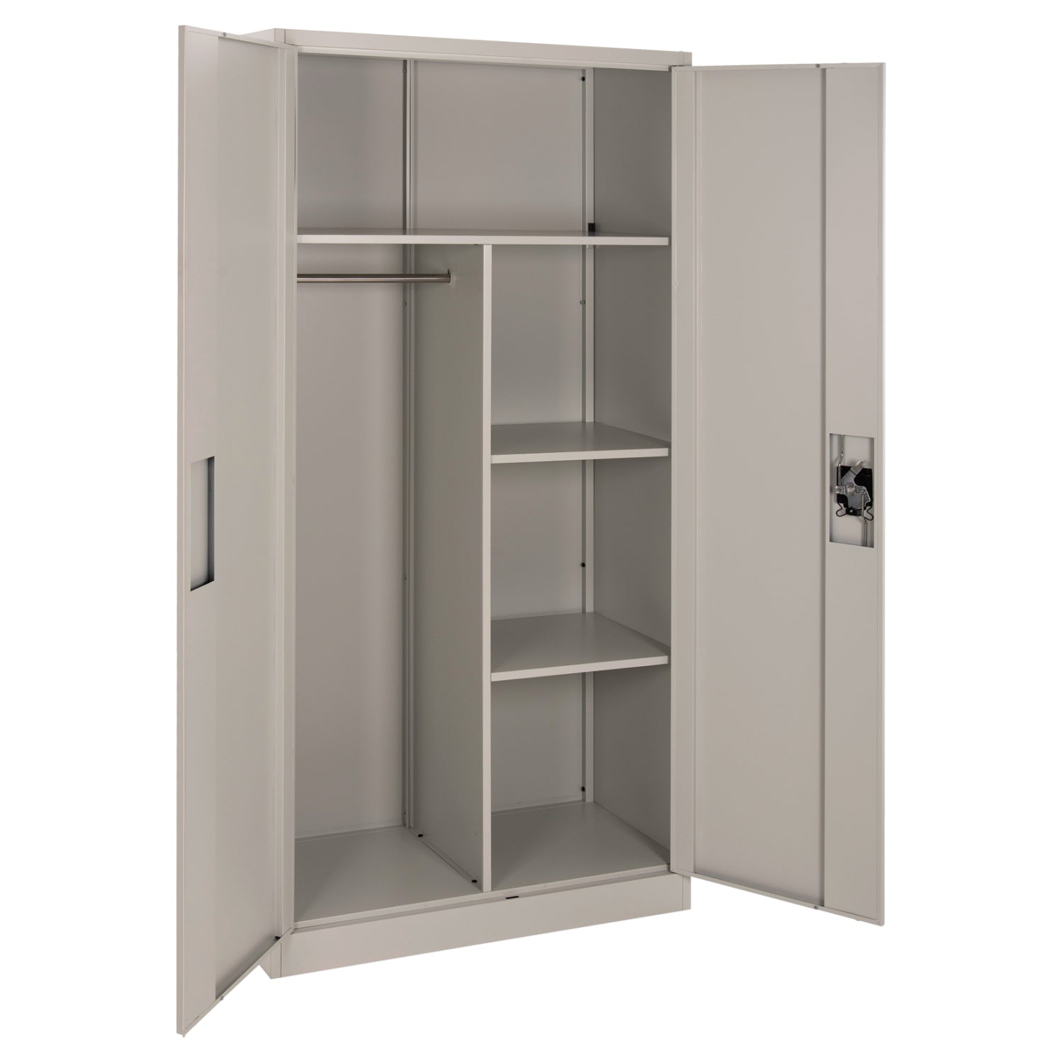 ГАРДЕРОБ CLOD МЕТАЛИК 2-ВРАТИ СВЕТЛО СИВ 90x40x180Hсм.