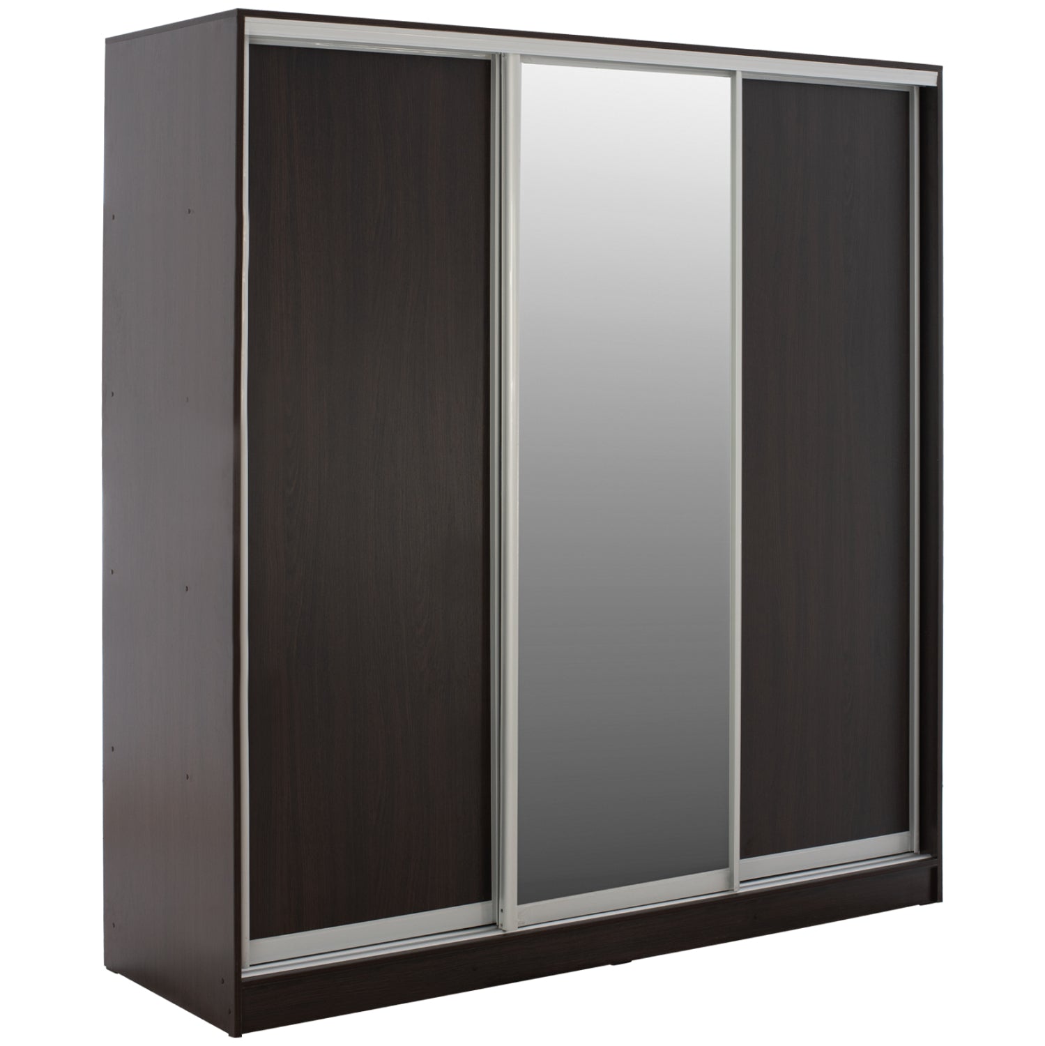 ГАРДЕРОБ ADLER ПЛЪЗГАЩ МЕЛАМИН ВЕНГЕ С ОГЛЕДАЛО 3-КРИЛ 240x60x240H