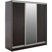 ГАРДЕРОБ ADLER ПЛЪЗГАЩ МЕЛАМИН ВЕНГЕ С ОГЛЕДАЛО 3-КРИЛ 240x60x240H