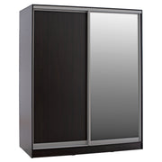 Плъзгащ гардероб Adler меламин венге с огледало 180x60x210Y см.