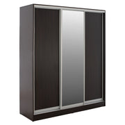 Плъзгащ гардероб Adler меламин венге с огледало 3-крилен 183x60x220 см.