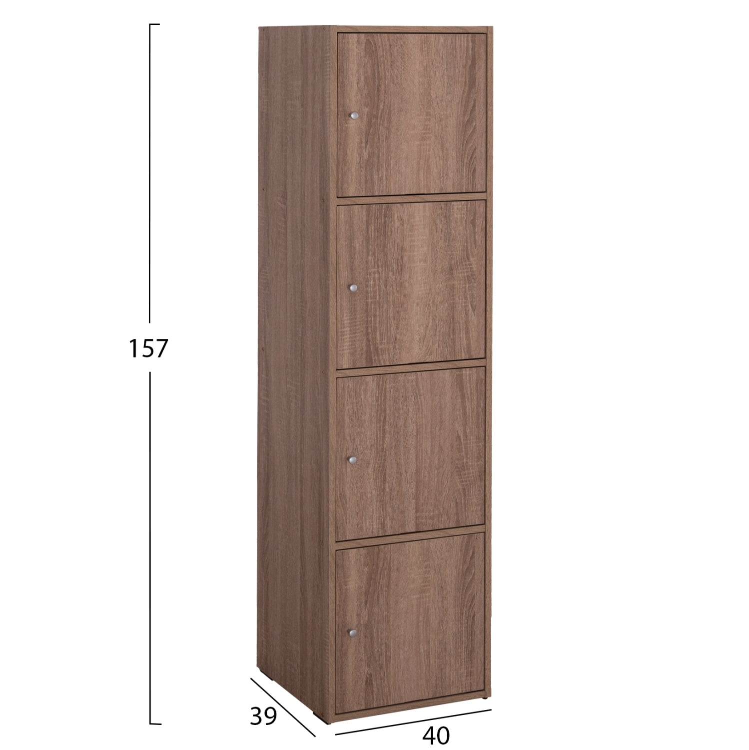 ШКАФ SORIANO МЕЛАМИН SONAMA ДЪБ 40x39-41x157Hсм.