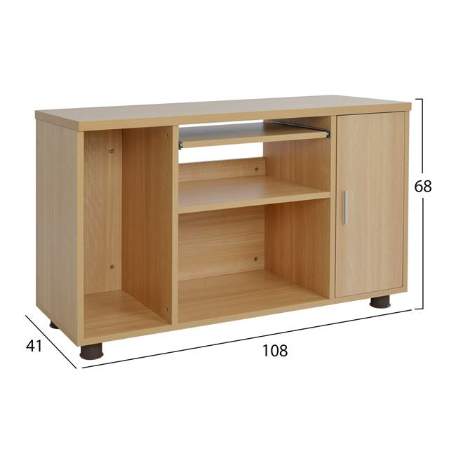 Професионален офис шкаф в цвят дъб 80x40x118 см.