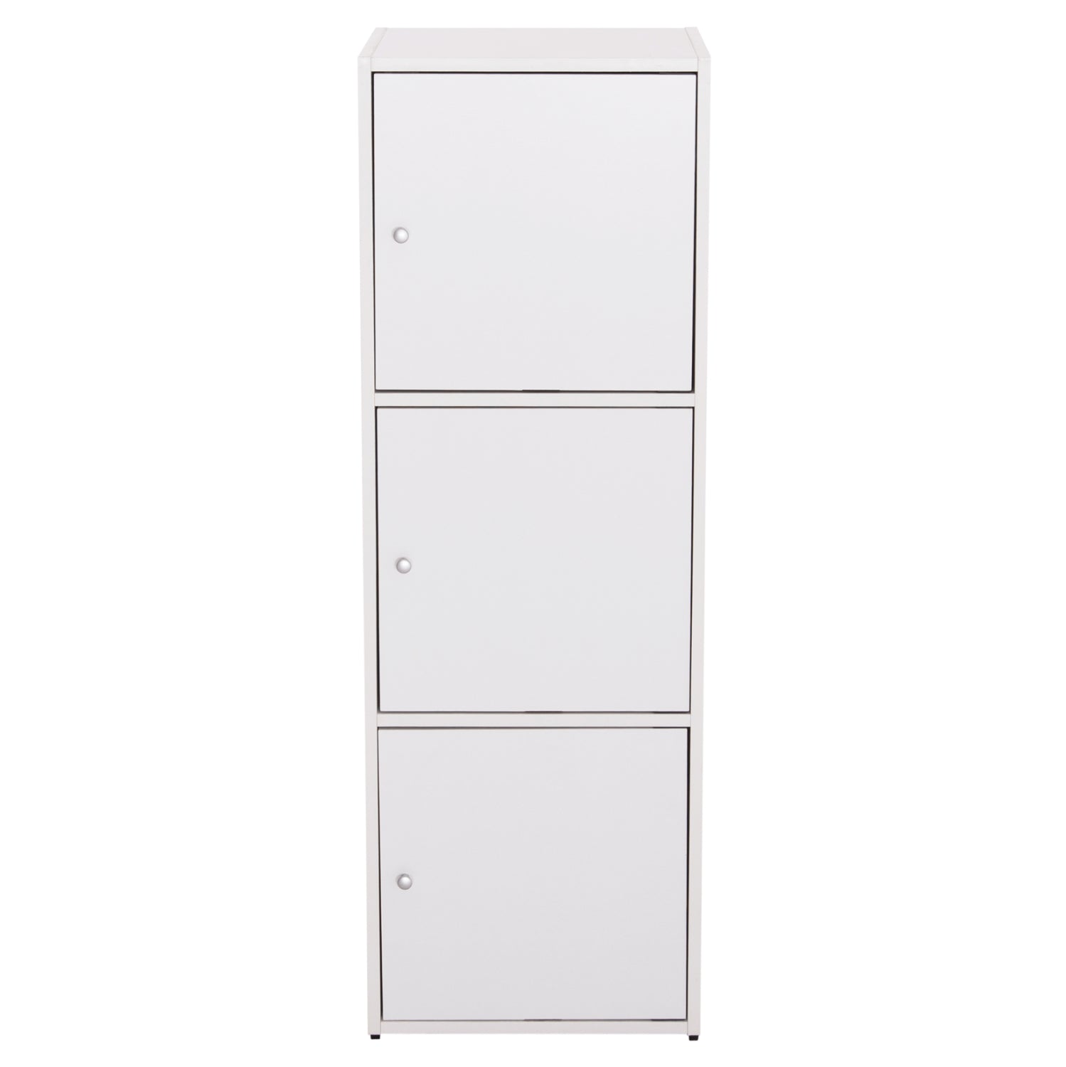 ШКАФ С 3 ОТДЕЛЕНИЯ ЗА СЪХРАНЕНИЕ SORIANO БЯЛ МЕЛАМИН 40x39x119Hсм.