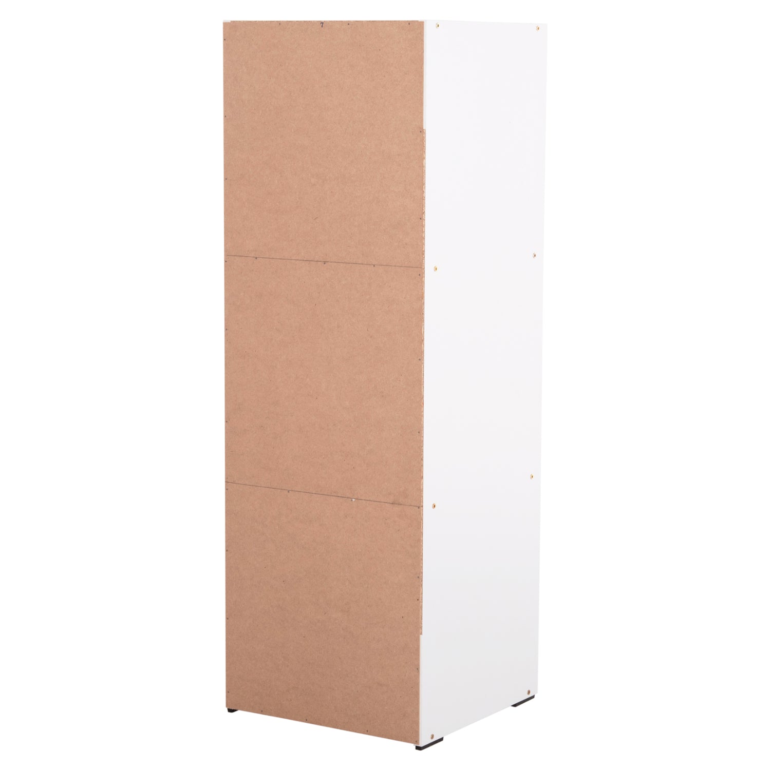 ШКАФ С 3 ОТДЕЛЕНИЯ ЗА СЪХРАНЕНИЕ SORIANO БЯЛ МЕЛАМИН 40x39x119Hсм.