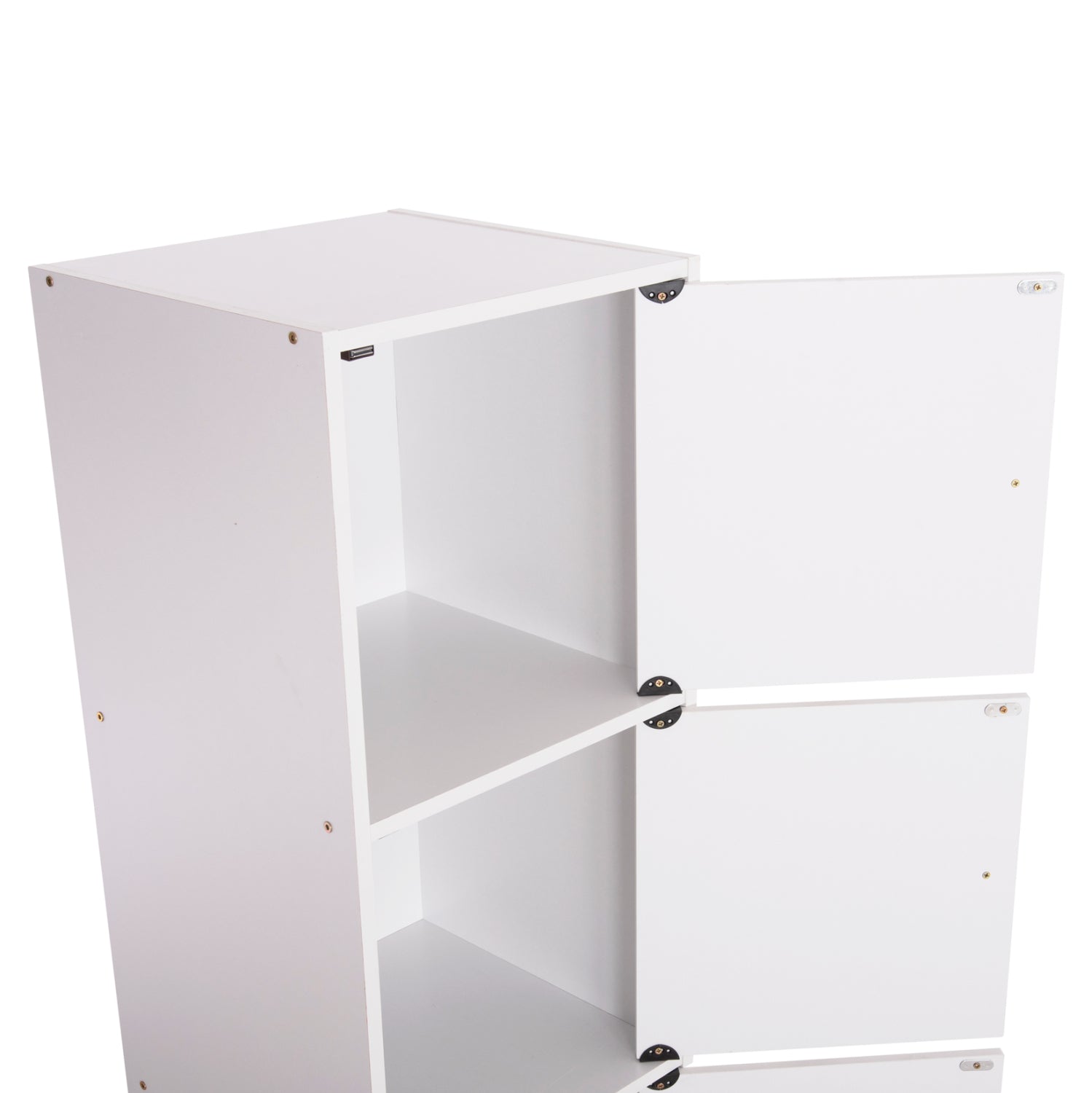 ШКАФ С 3 ОТДЕЛЕНИЯ ЗА СЪХРАНЕНИЕ SORIANO БЯЛ МЕЛАМИН 40x39x119Hсм.