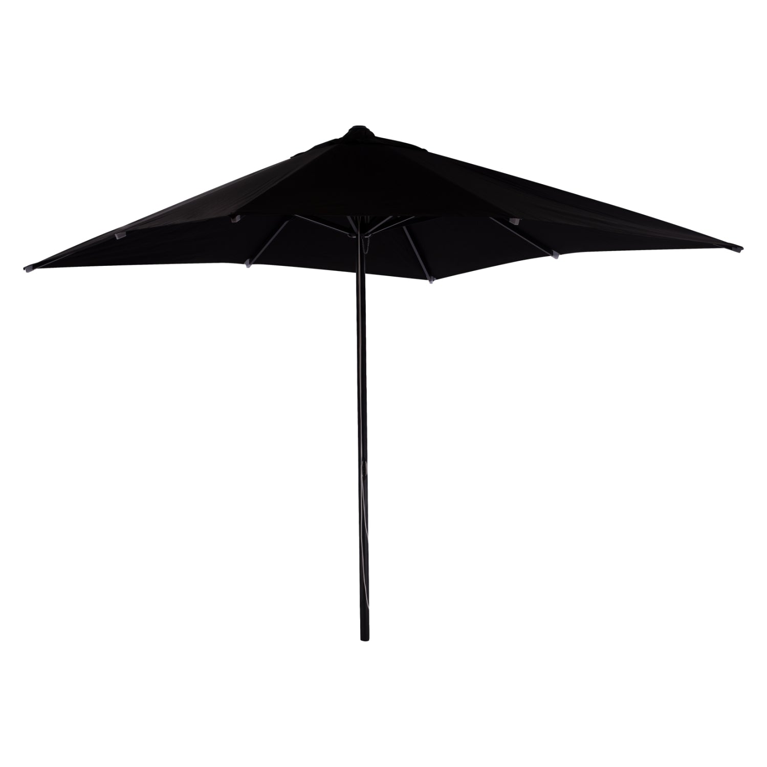 Професионален алуминиев чадър 3x3x2,83M с акрилна материя в черен нюанс