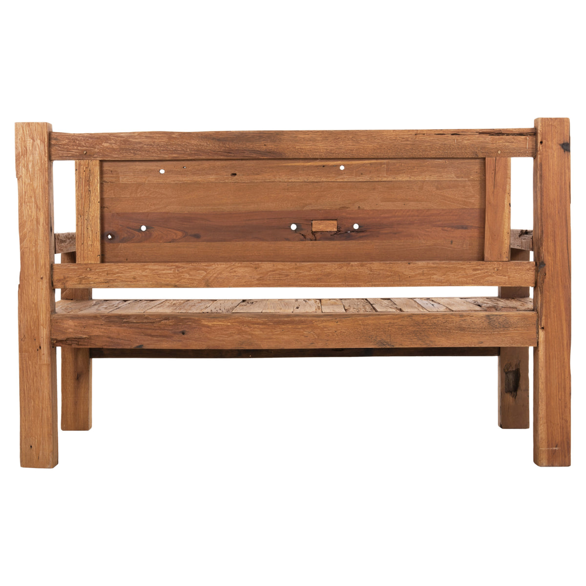 Пейка за трима THREEWAY рециклирана смесена дървесина 159.5x80x100Hсм.