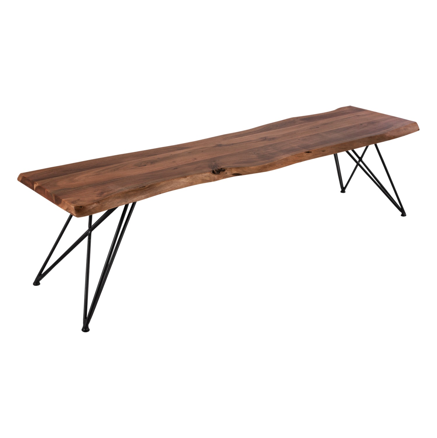 Пейка Rio от масивна акациева дървесина 178x42x45