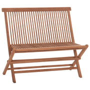 Пейка KENDALL сгъваема от тиково дърво в естествен цвят 100x47x89Hсм.
