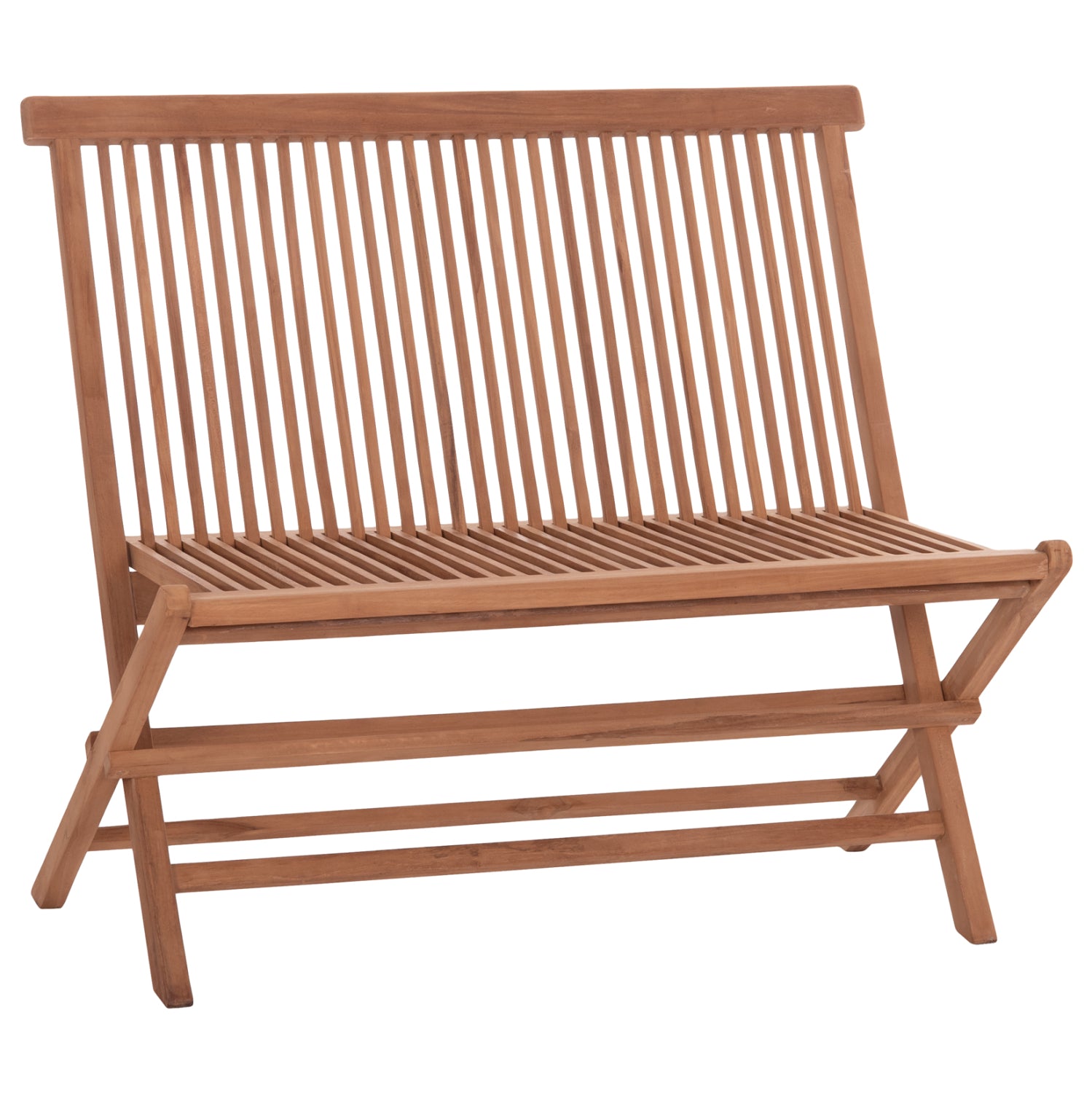 Пейка KENDALL сгъваема от тиково дърво в естествен цвят 100x47x89Hсм.