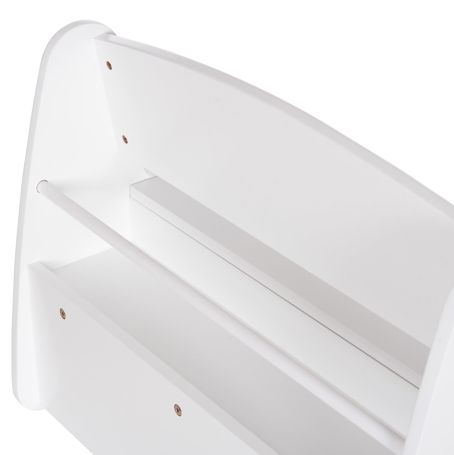 Детска пейка с място за съхранение RICKI MDF & ПДЧ бял 63x43x47 см