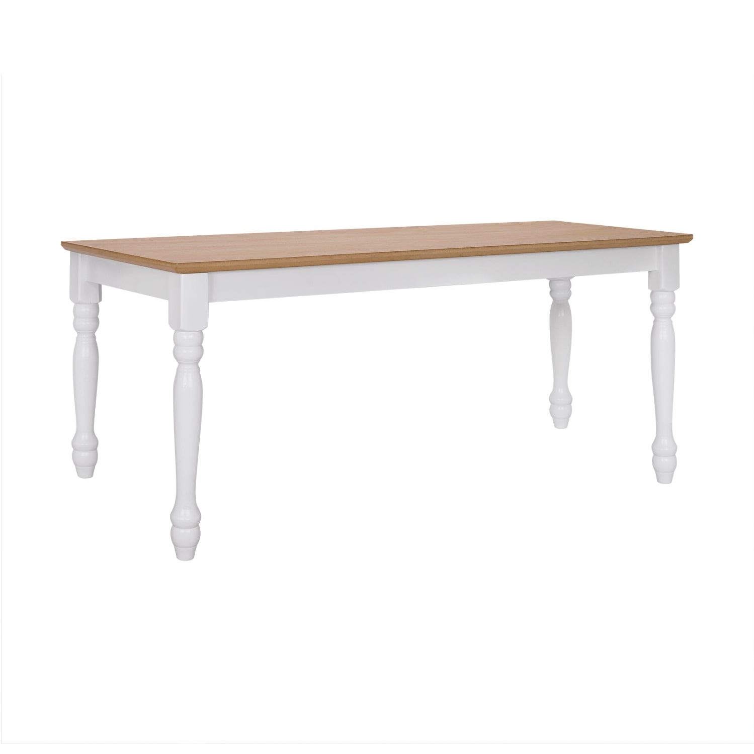 Пейка за трапезна маса естествен седалка бяла рамка 120x40x46 см