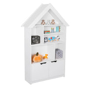 Детски библиотечен шкаф DREY меламин бяло 104x30x170Hсм.