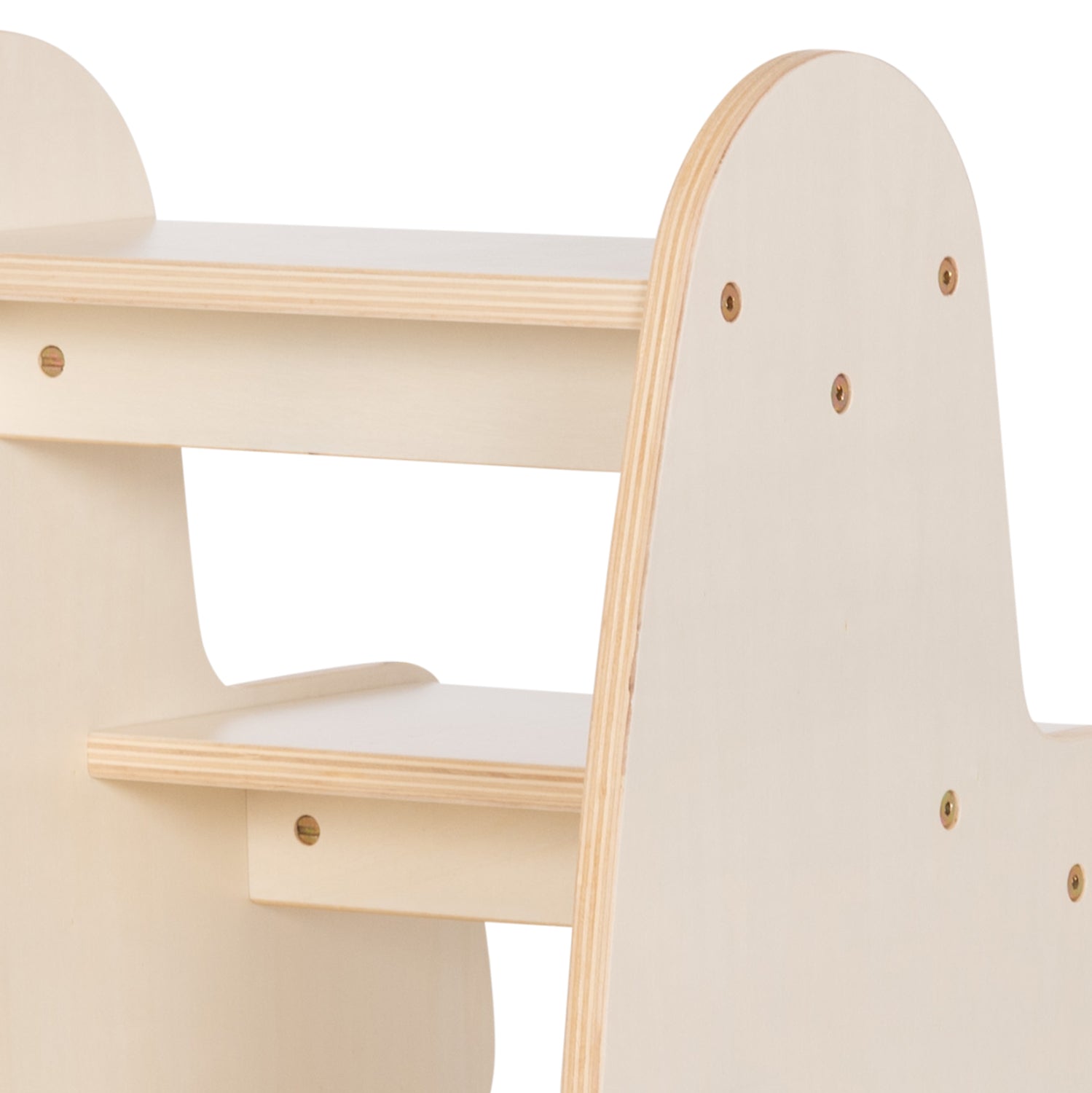 Детска стълба/стол RICKI MDF и шперплат естествен 33x43.5x40.5 см