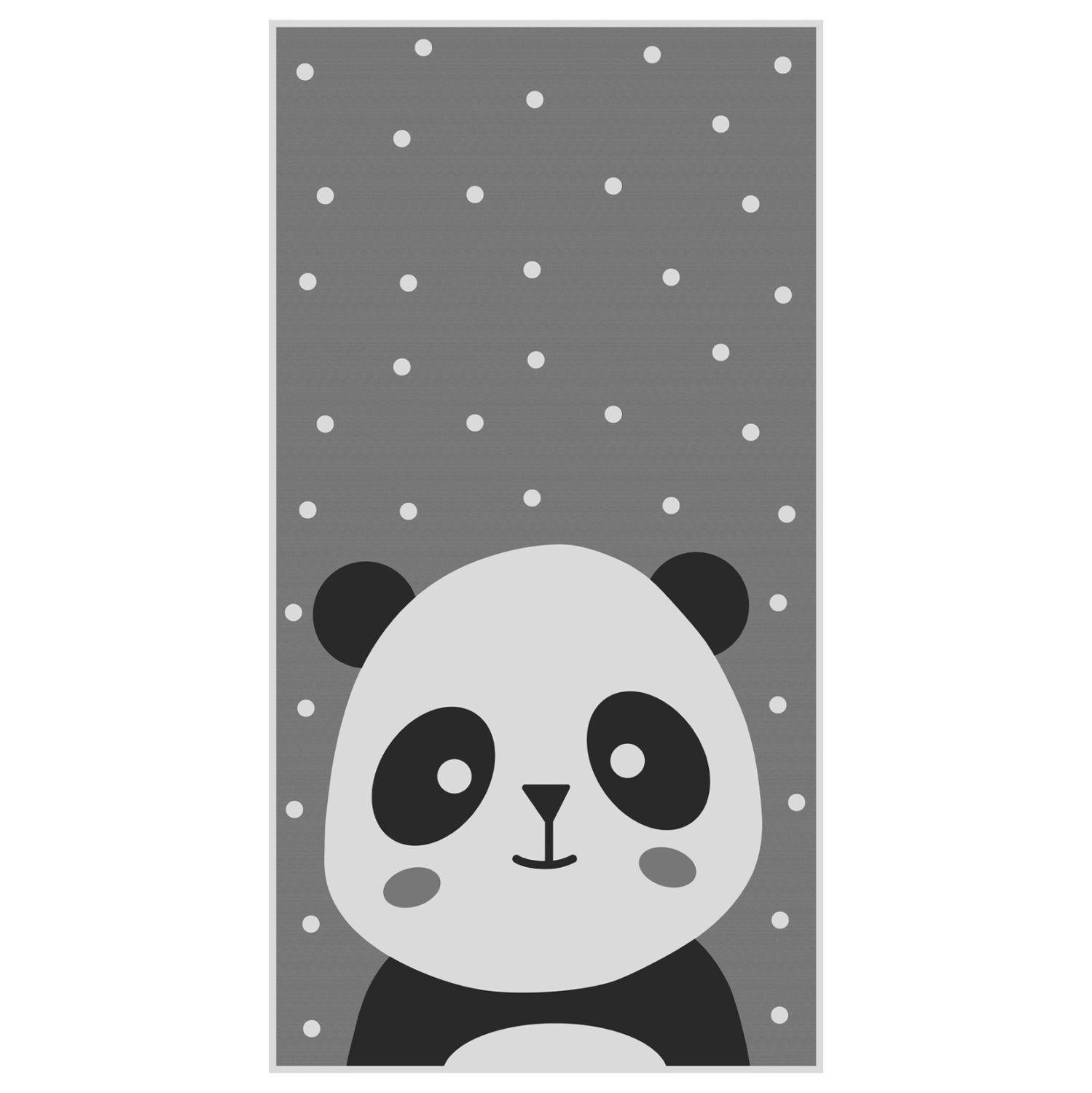 СЕРИЯ KIDDER 80x150см, детски килим с панда, ресни