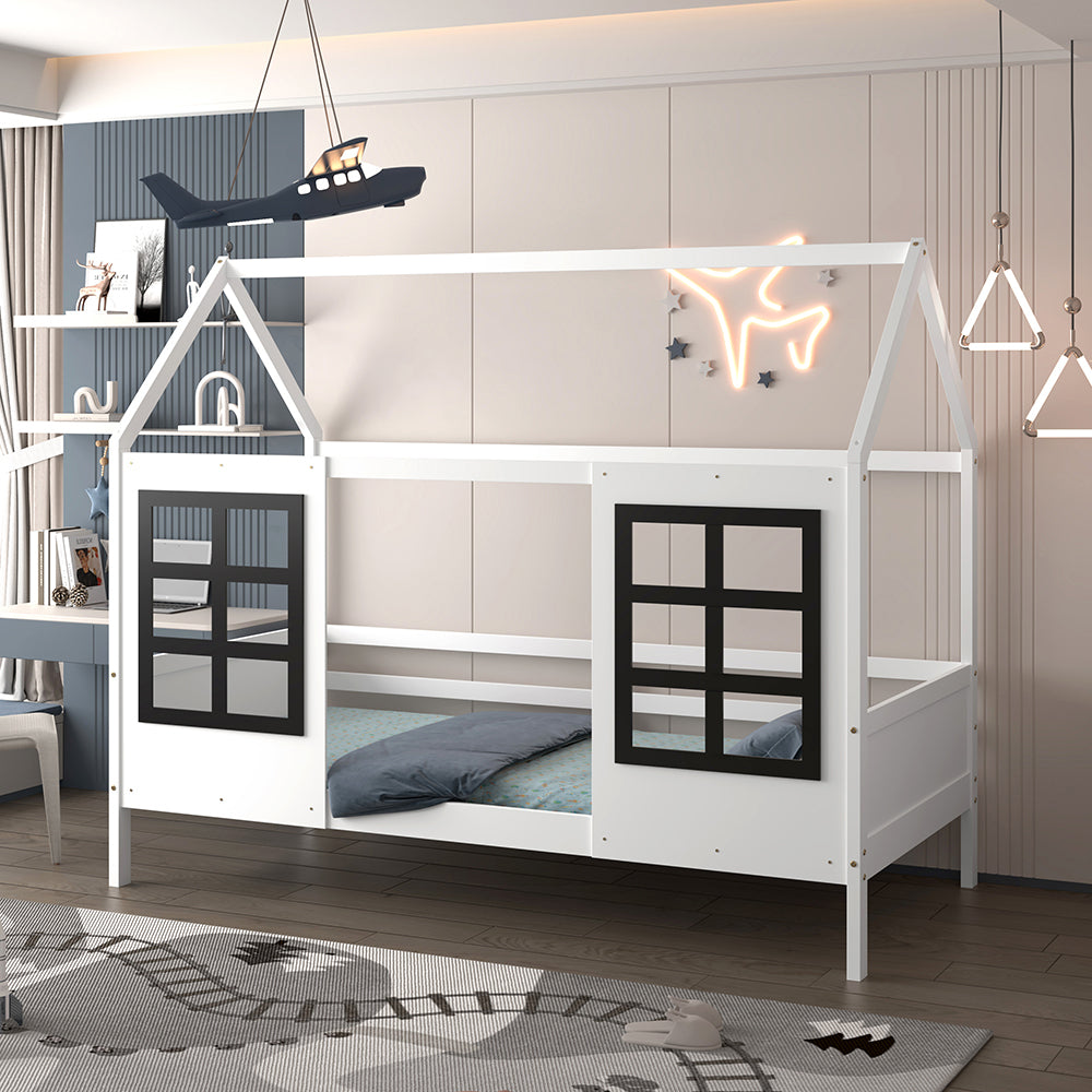 Детско Легло DOMER Montessori, Бял бор 90x190см HM742.01