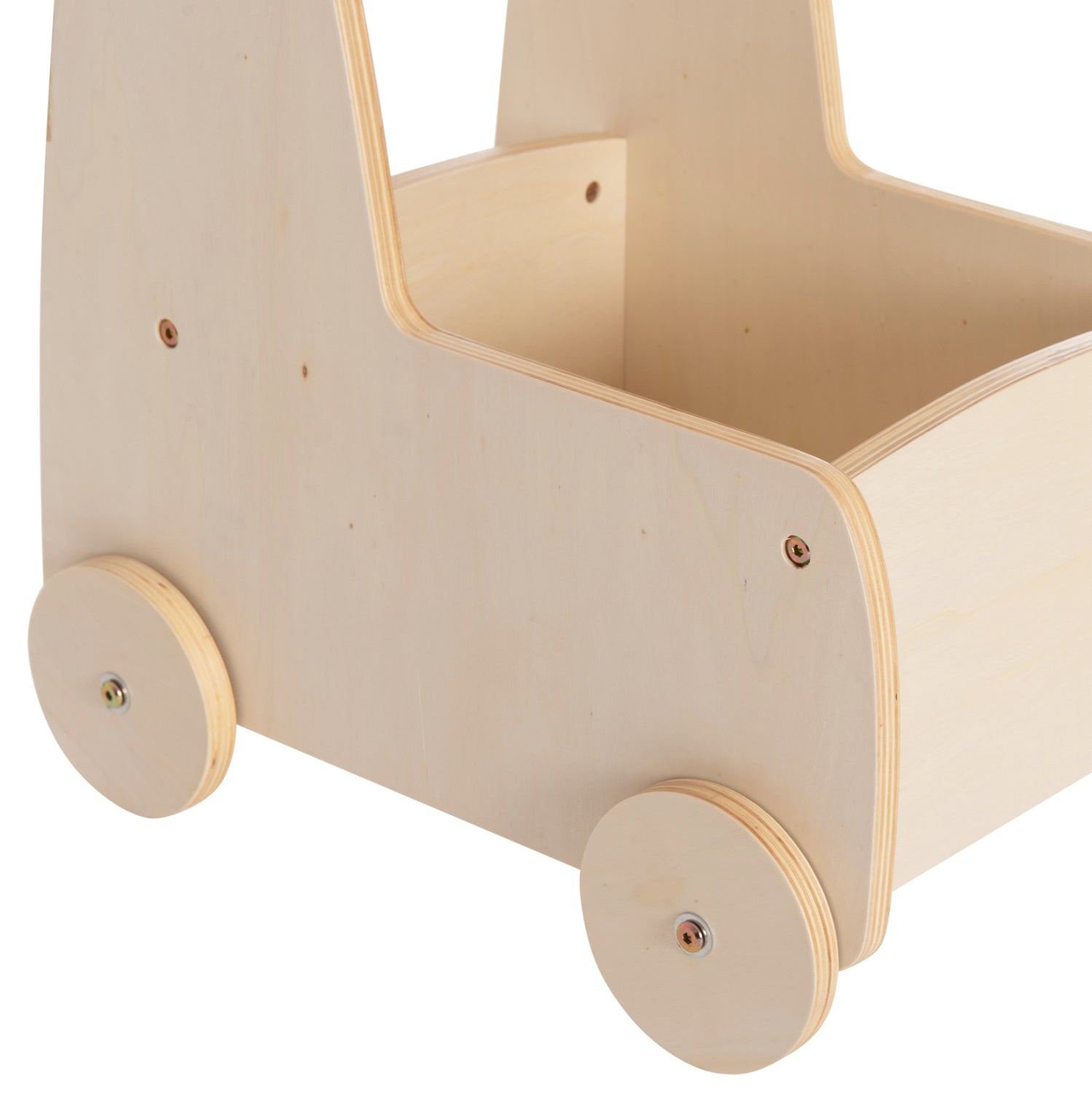 Детска количка RICKI MDF & шперплат естествен 33x45x50 см