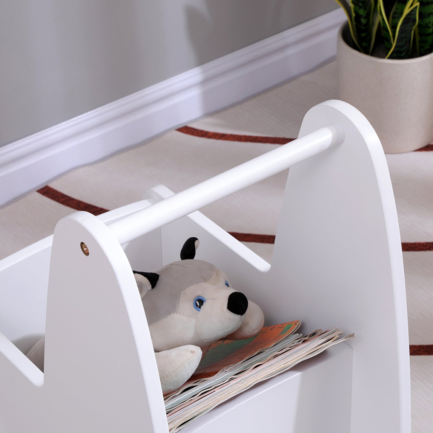 Детскa количка RICKI MDF и ПДЧ бял 33x45x50 см