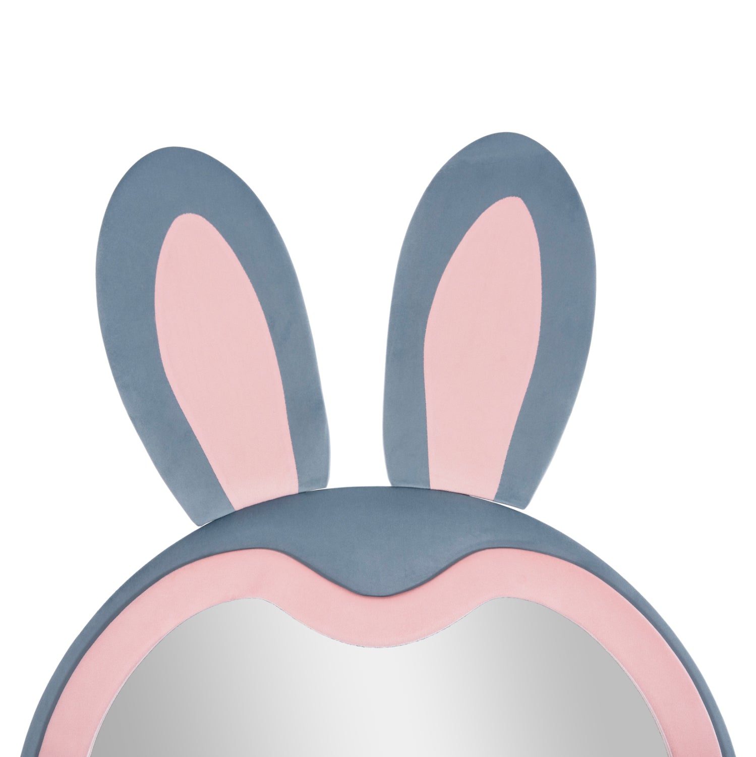 ДЕТСКО ПОДОВО ОГЛЕДАЛО BUNNY МДФ В РОЗОВО И СИНЬО-ЧЕРНА ОСНОВА 80x162см.