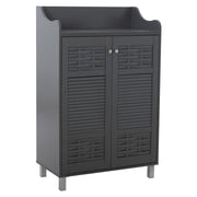 Шкаф за обувки KAILENA меламин тъмносив 77x40x121.5 см.
