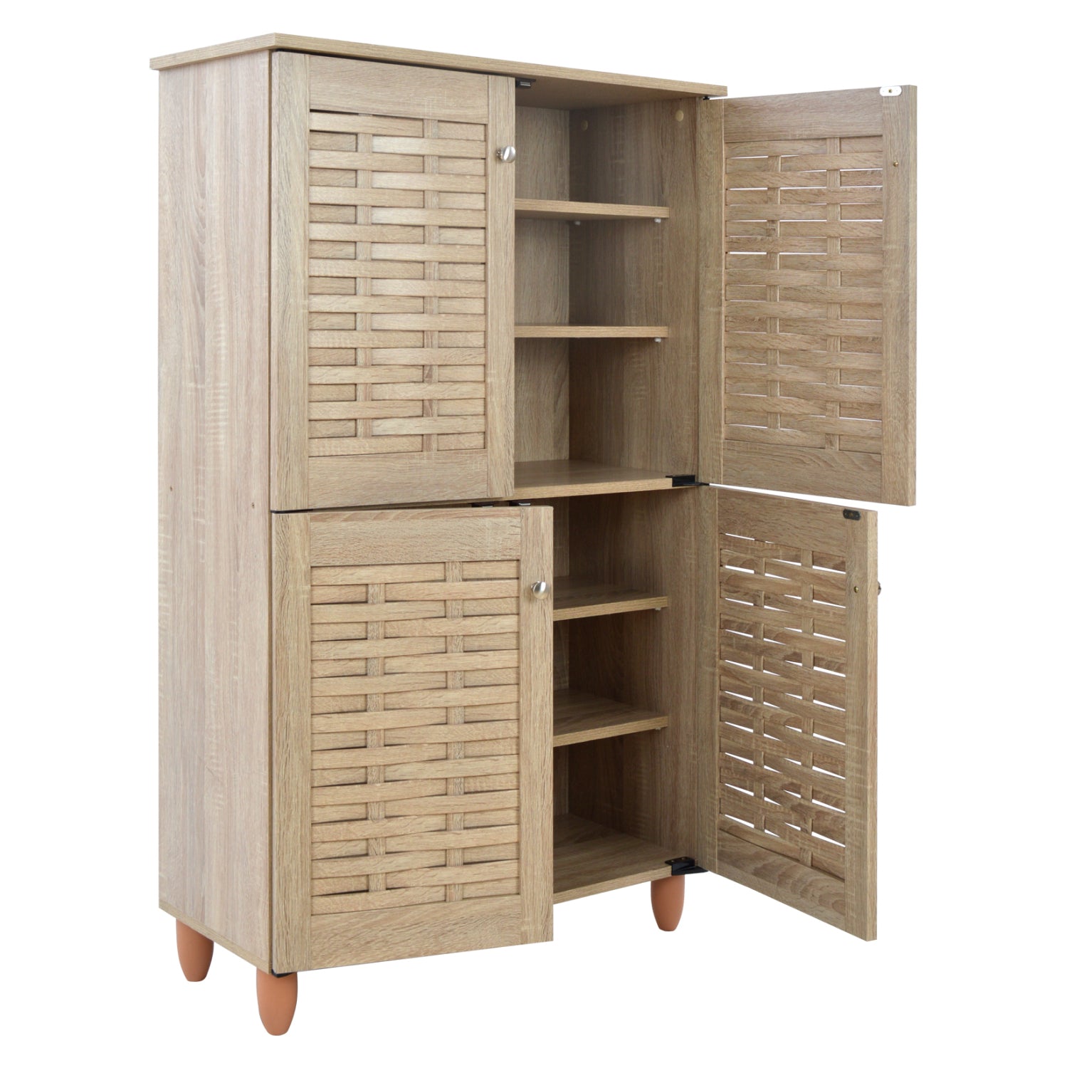 Шкаф за обувки Дървен 4 врати Sonama 77x34x123