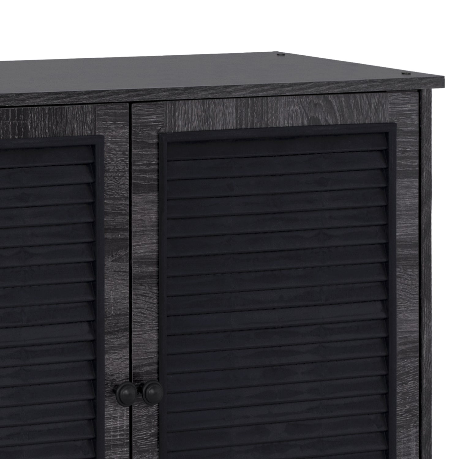 Дървен шкаф за обувки Сив цвят 76.5x30x68.5
