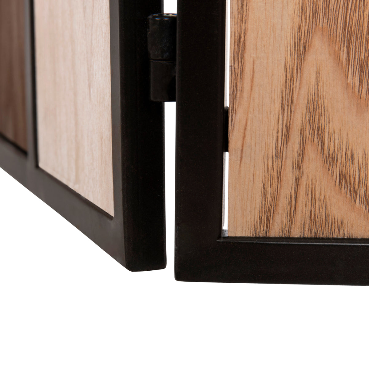 Параван с 6 панела CRYPT MDF в 4 цвята - черна метална рамка 241x1,5x180Hсм.