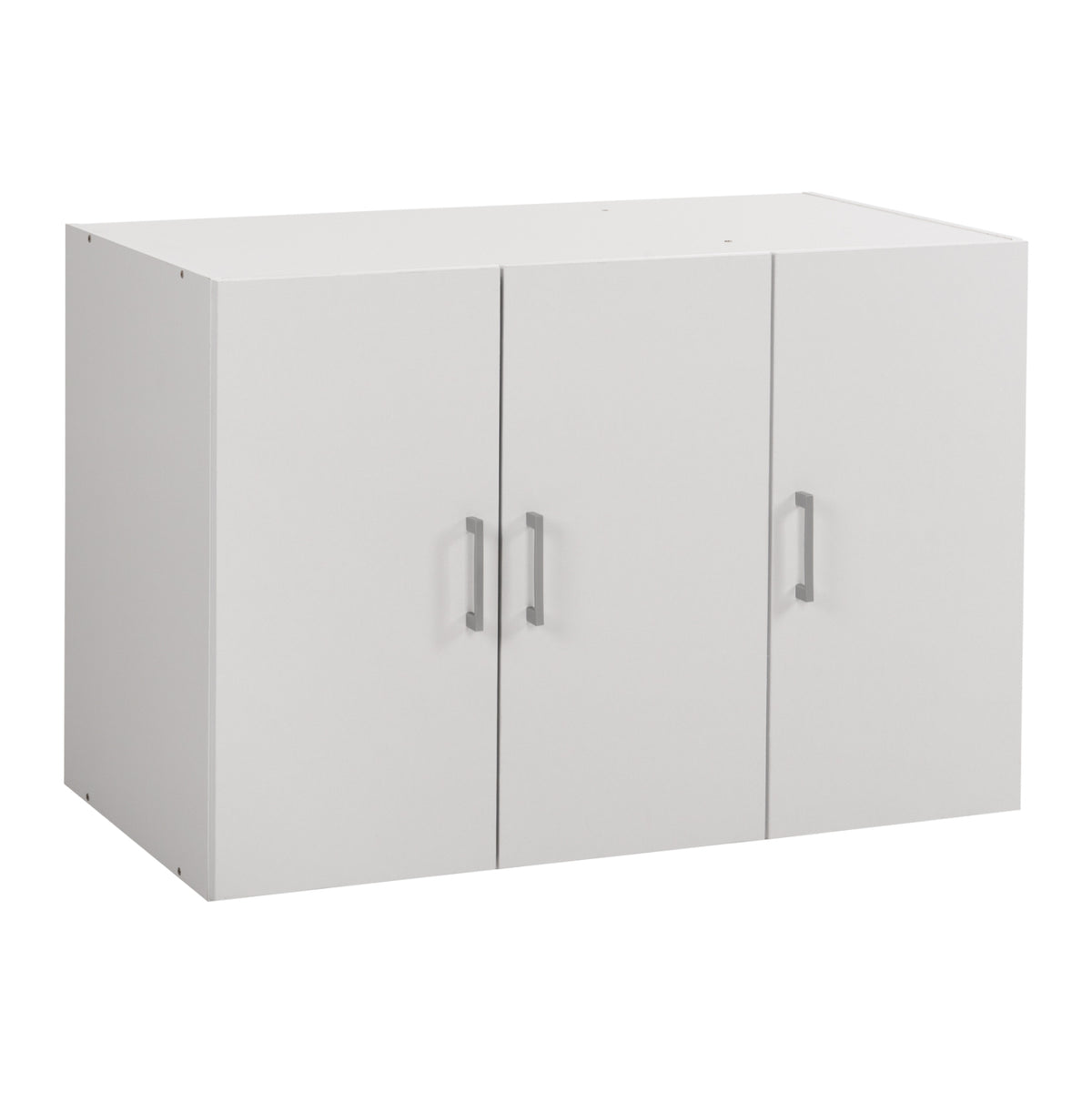 Горен шкаф за гардероб с 3 врати ALIVIA меламин бял 90,2x42x60 см