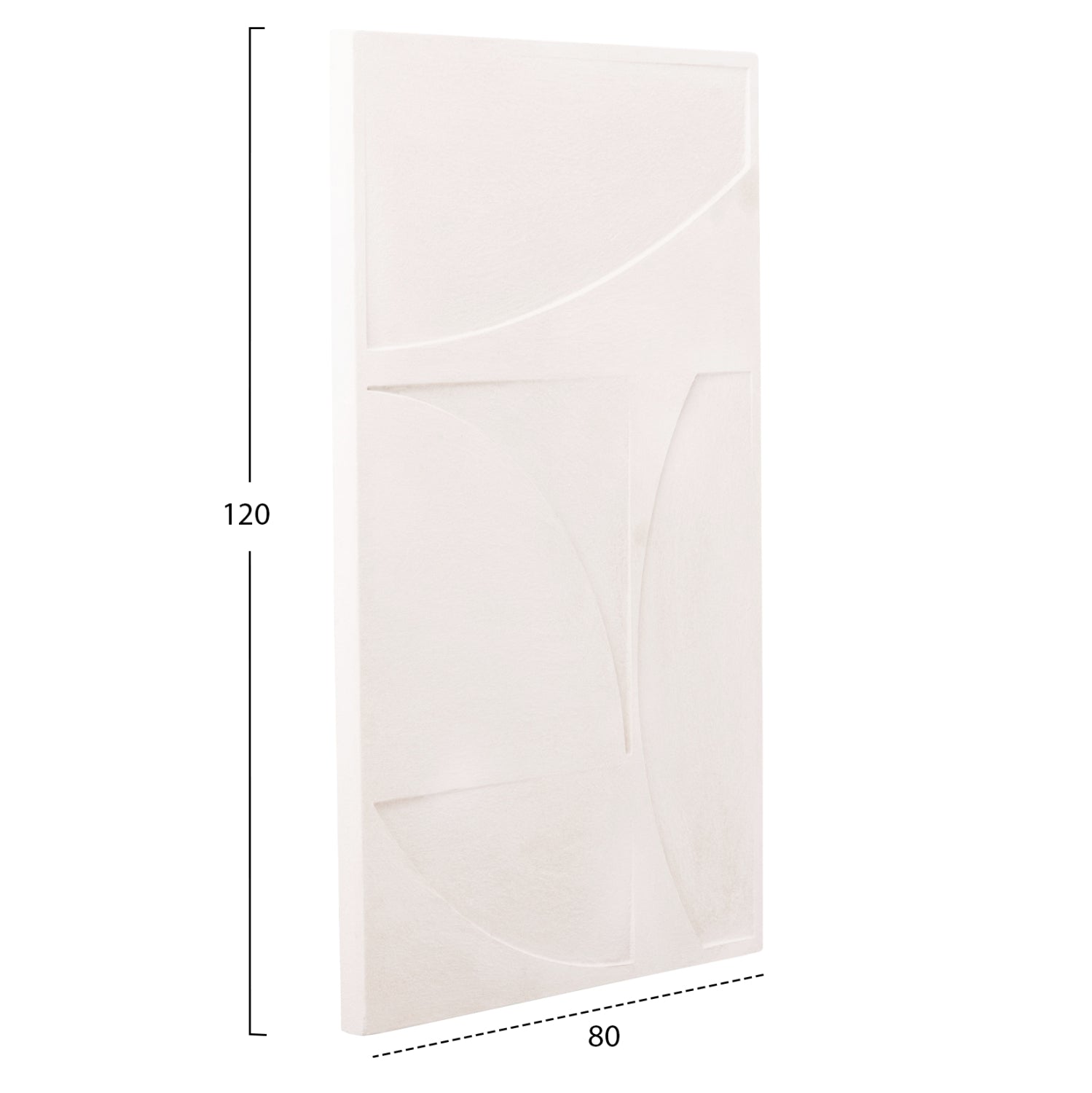 Стенен декоративен панел серия SANTORINI MDF в цвят екрю 80x4(дебелина)x120Hсм.