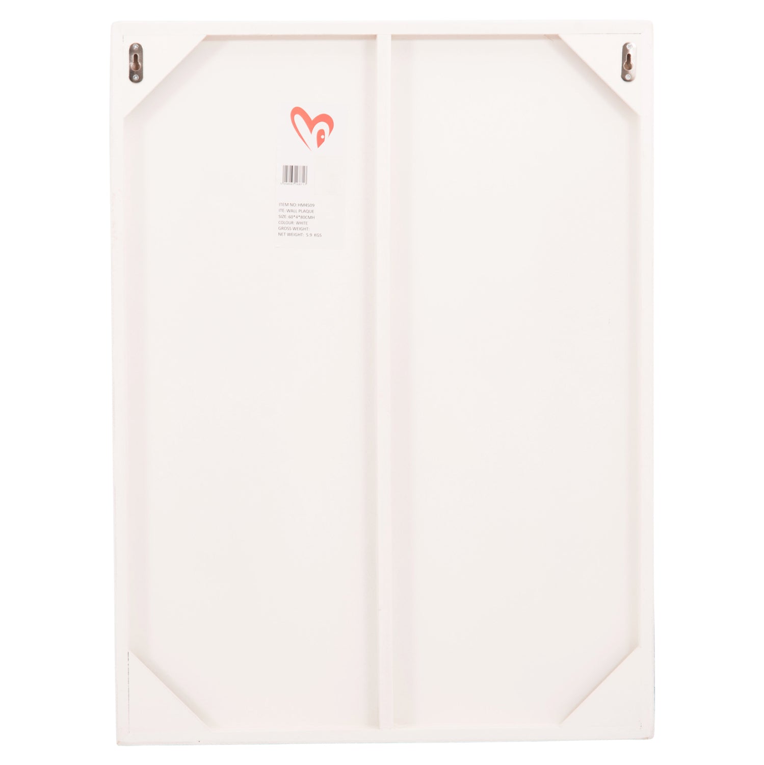 Правоъгълен стенен декоративен панел серия SANTORINI MDF в цвят екрю 60x4(дебелина)x80Hсм.