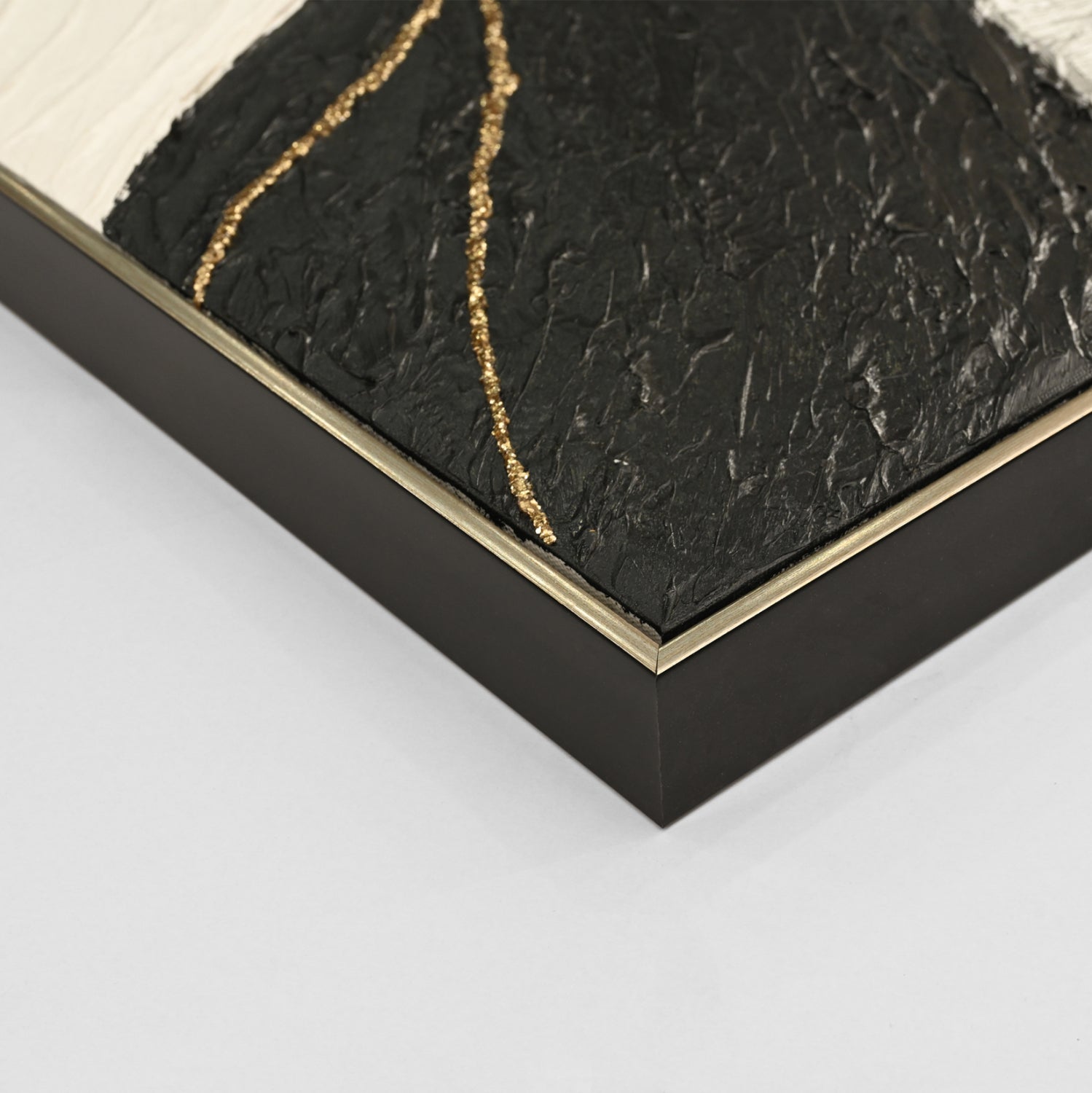 СТЕННА КАРТИНА ABSTRACT БЕЖОВА PS РАМКА-ПЛАТНО-РЪЧНА ИЗРАБОТКА 152x4.5x52Hсм.