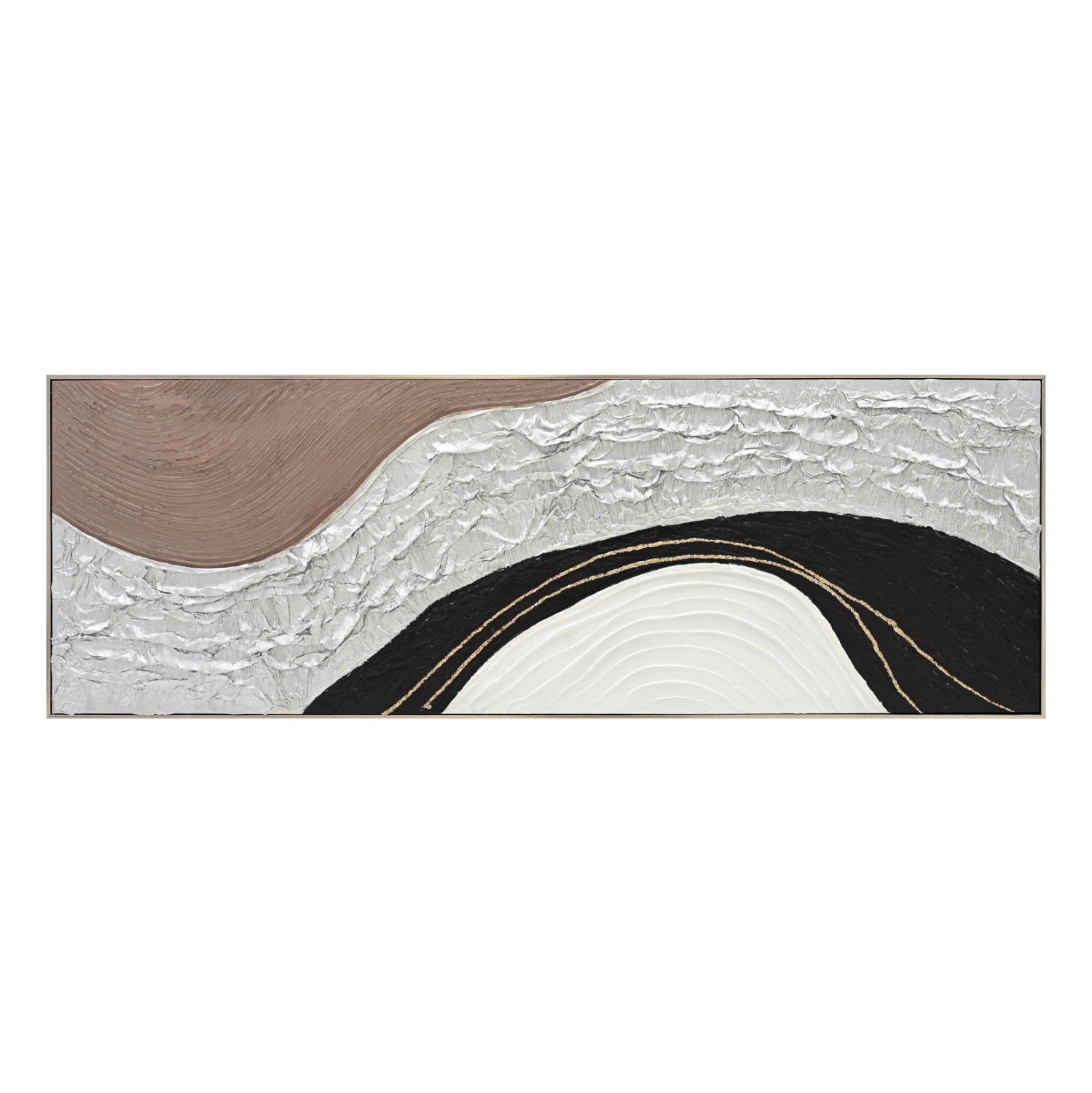 СТЕННА КАРТИНА ABSTRACT БЕЖОВА PS РАМКА-ПЛАТНО-РЪЧНА ИЗРАБОТКА 152x4.5x52Hсм.