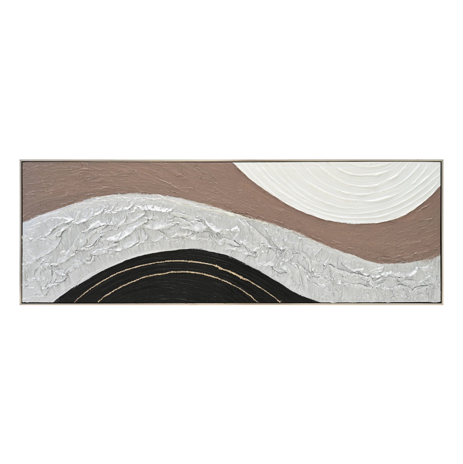 СТЕННА КАРТИНА ABSTRACT БЕЖОВА PS РАМКА-ПЛАТНО-РЪЧНА ИЗРАБОТКА 152x4.5x52Hсм.