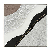 СТЕННА КАРТИНА ABSTRACT (КВАДРАТНА) БЕЖОВА PS РАМКА-ПЛАТНО-РЪЧНА ИЗРАБОТКА 82x4.5x82Hсм.