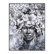 Картина за стена Марип черна PS рамка-принтирано платно 92x4,5x122Hсм.
