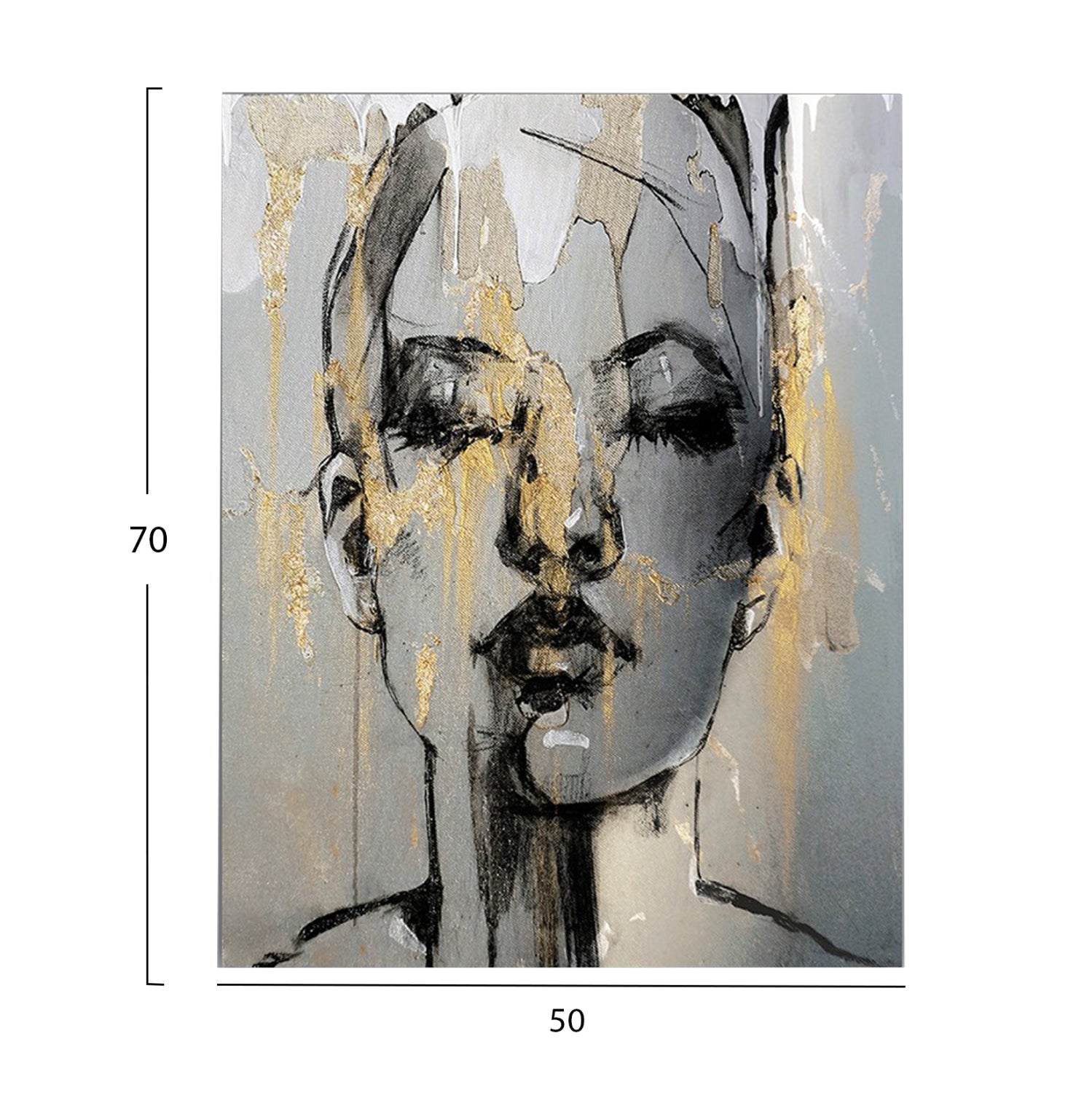 СТЕННА КАРТИНА СЕРИЯ GOBI ПЕЧАТАН КАНВАС 50x3(дебелина)x70Всм.
