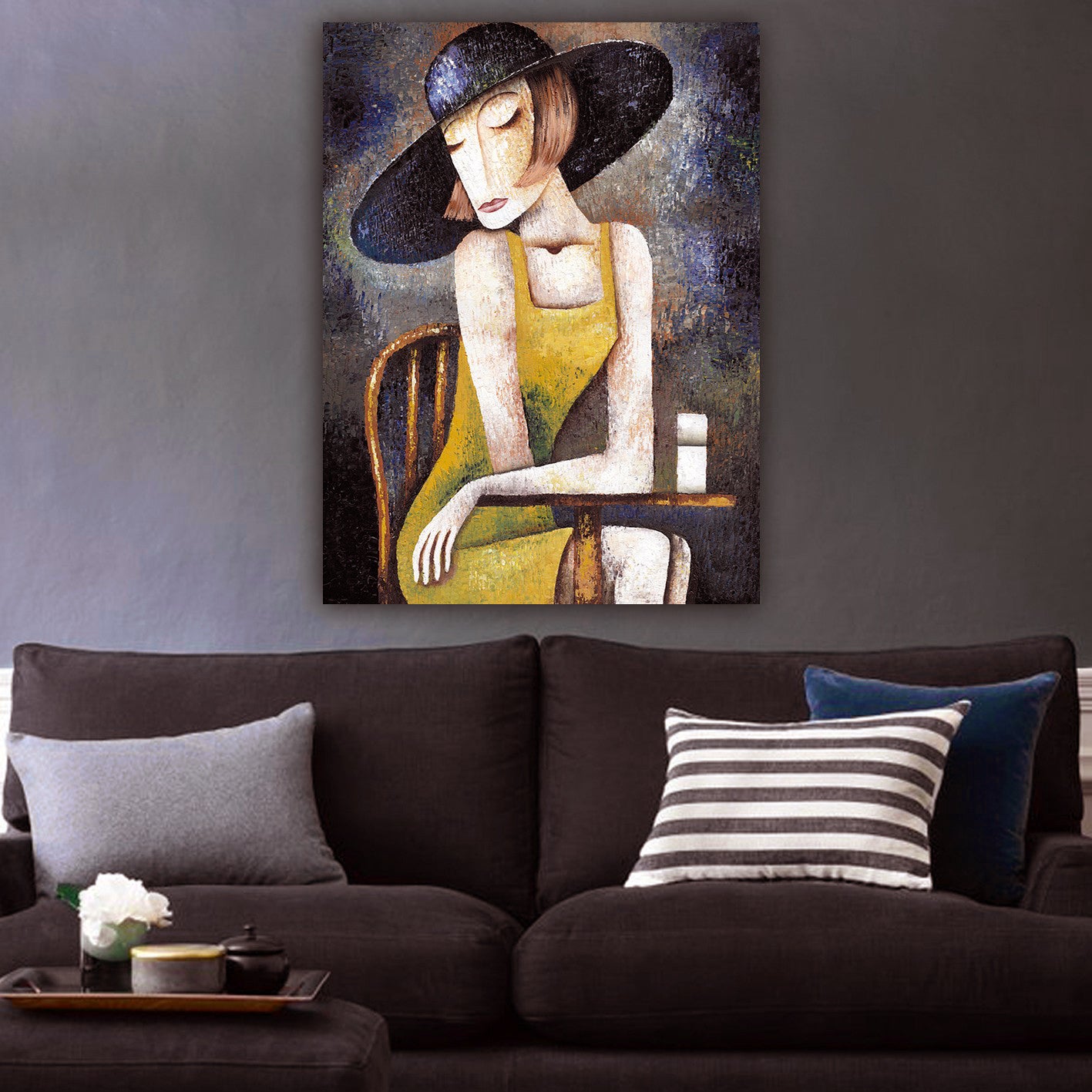 Картина за стена серия Gobi, печатно платно 68x2,5(дебелина)x98Hcm.