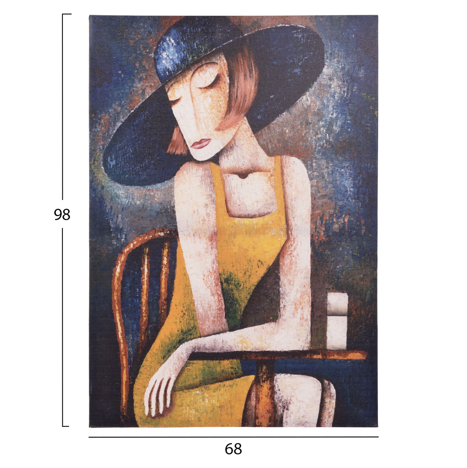 Картина за стена серия Gobi, печатно платно 68x2,5(дебелина)x98Hcm.