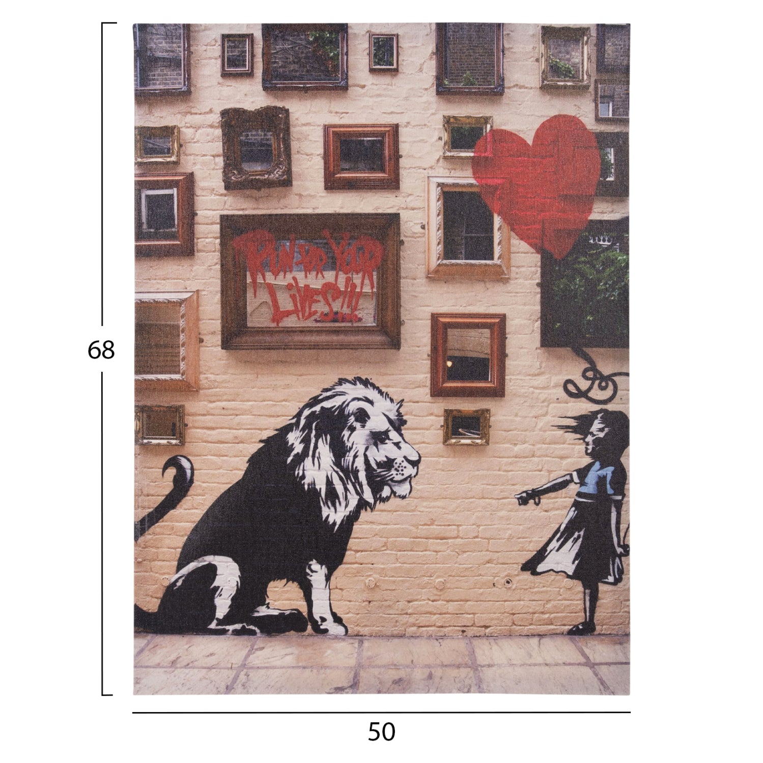 Картина за стена серия GOBI печатно платно 50x2,5(дебелина)x68Hсм.