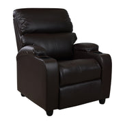 Фотьойл Relax с механизъм за поставка за крака PU кафяв 80x95x103 см