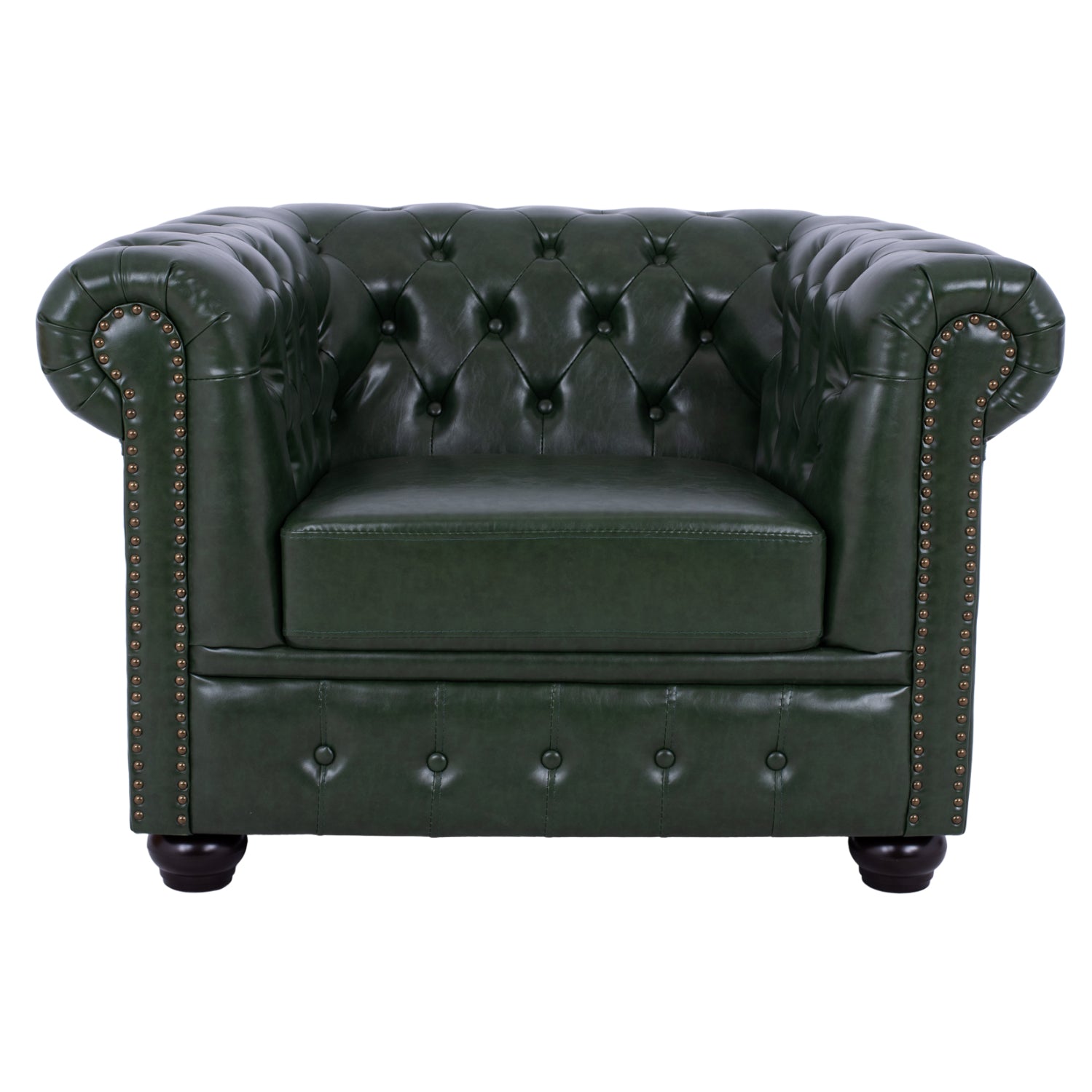 Фотьойл T. Chesterfield POLINA кипарис зелено PU 106x87x70H см.