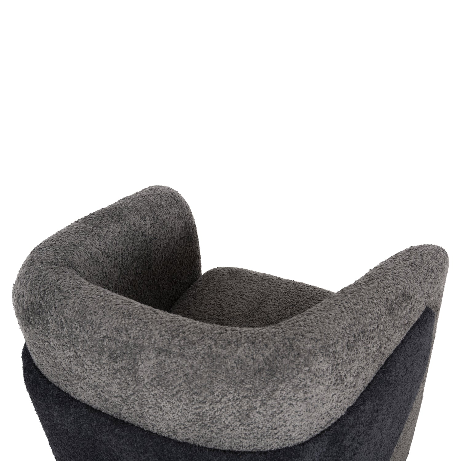 Фотьойл DOPER букле плат сиво-антрацитно синьо 68x72x76Hсм.