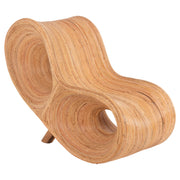 Фотьойл CURVY LOUNGE ратан в естествен цвят 63x128x97Hсм.