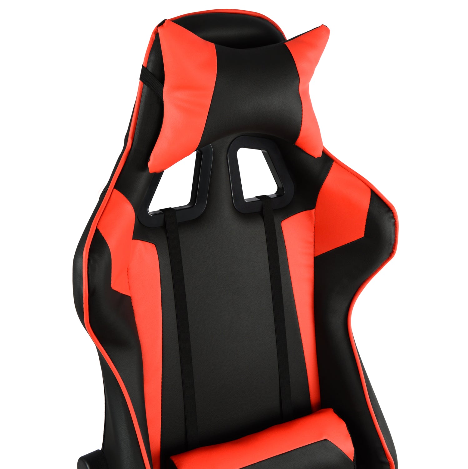 Геймърски офис стол Racing черно и червено PU 67x70x134 см