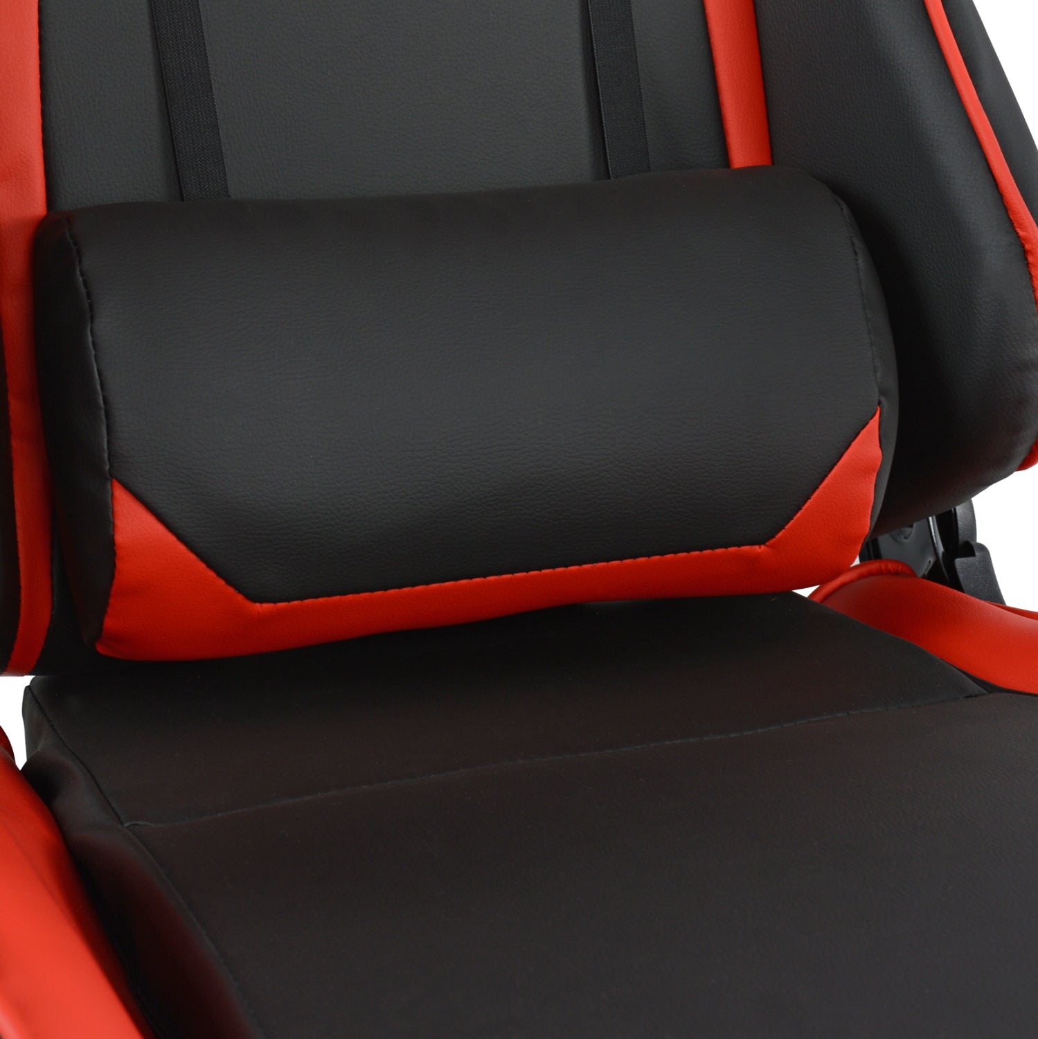 Геймърски офис стол Racing черно и червено PU 67x70x134 см