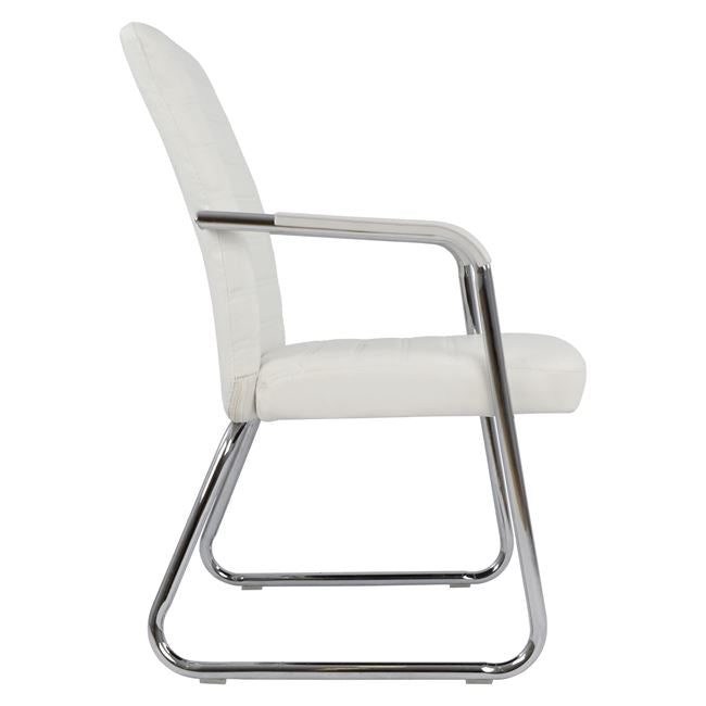 Конферентен стол Бял 55,5x67,5x94 см