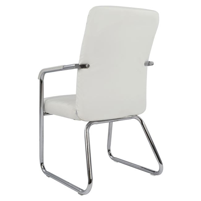 Конферентен стол Бял 55,5x67,5x94 см